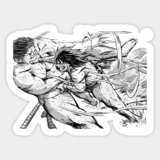 Hinomaru Sumo - Ushio Hinomaru Attacks Sticker